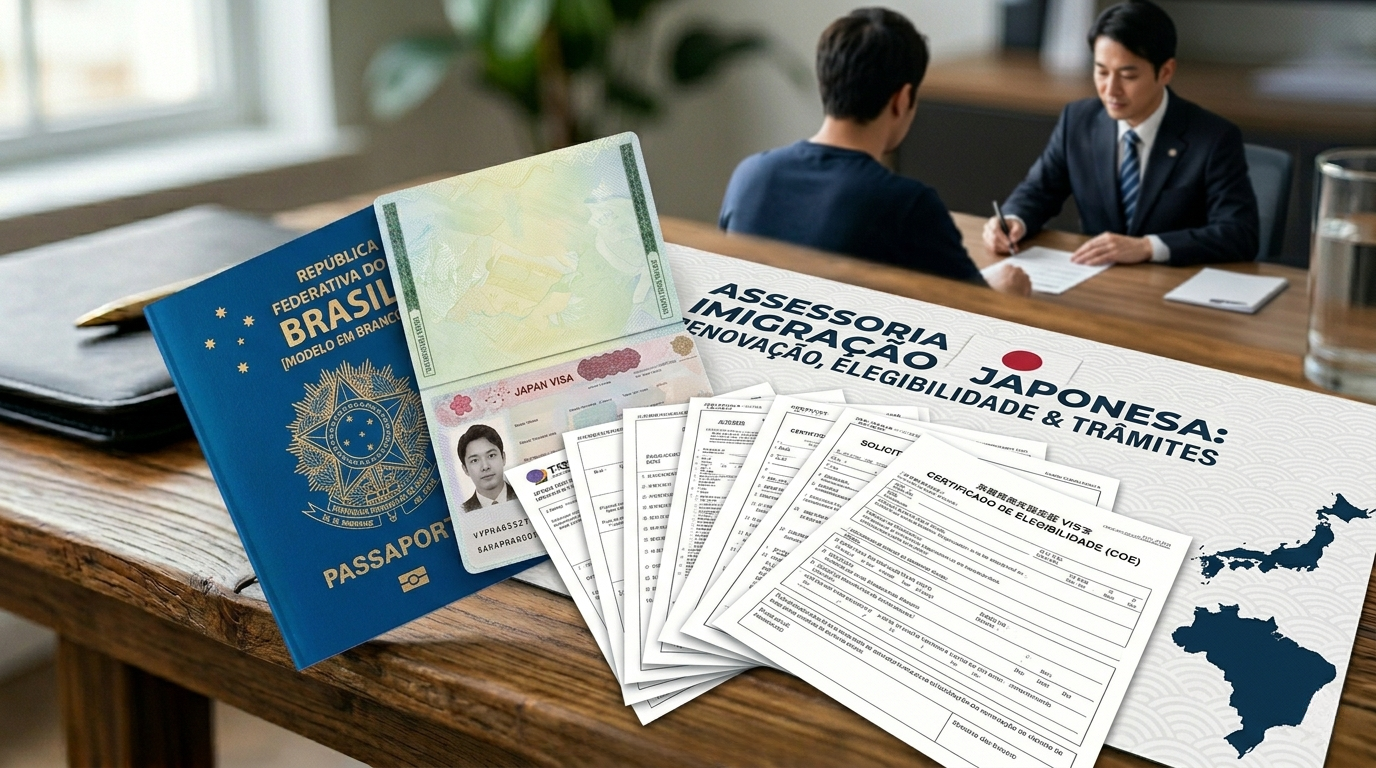 Assessoria de imigração para o Japão com orientação objetiva